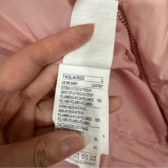 [SOLD] United Colors of Benetton: Long Winter Jacket in Pink (L, fits like S) - Picture 3 of 11